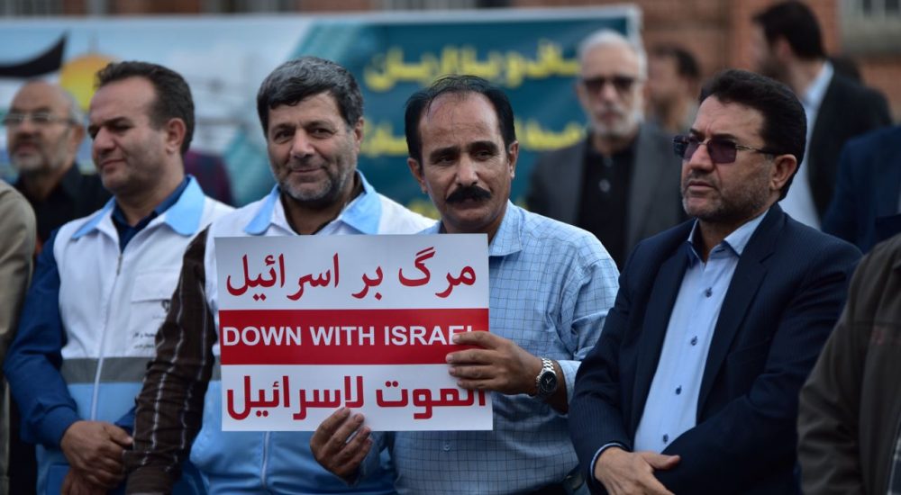 تجمع اعتراضآمیز مردم ارومیه علیه جنایات رژیم صهیونیستی