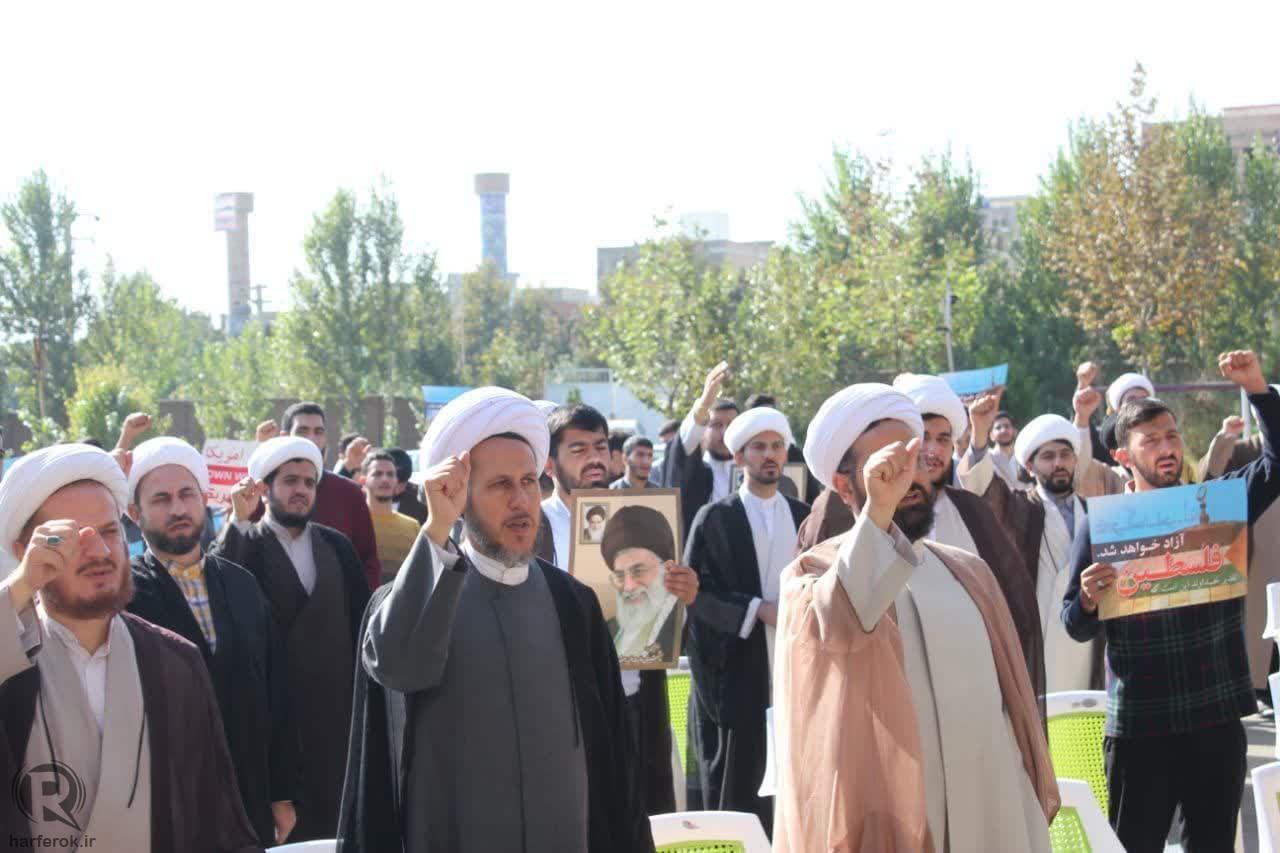 روحانیون خوی جنایات رژیم صهیونیستی را محکوم کردند