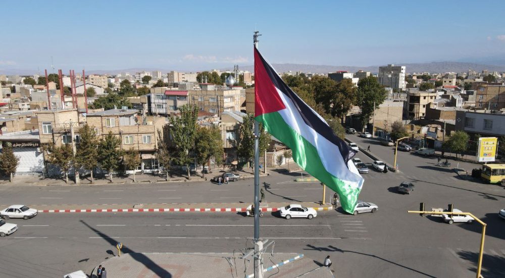  پرچم فلسطین در‌ خوی برافراشته شد