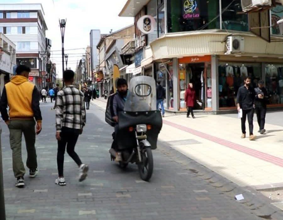 خیابان خیام جنوبی ارومیه زیر چرخهای بیقانونی