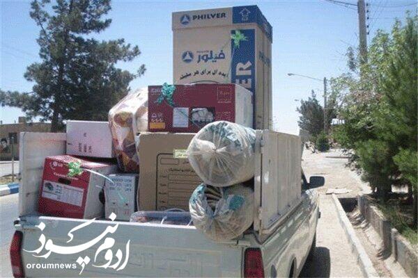 توزیع ۱۵۰ سری جهیزیه به نوعروسان نیازمند آذربایجان‌غربی