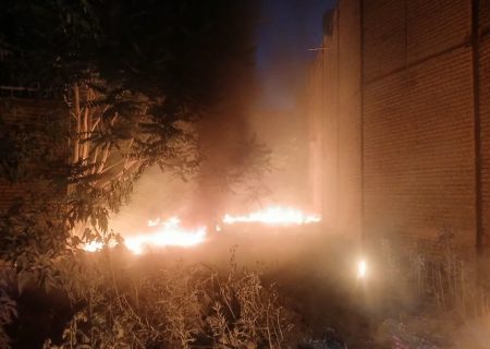 آتش‌سوزی عمدی در پشت بیمارستان عارفیان ارومیه