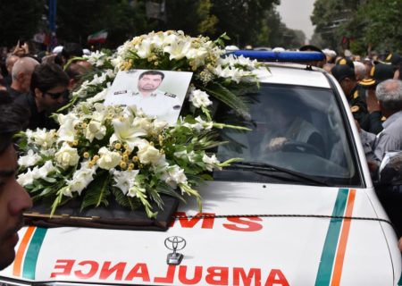 برگزاری مراسم تشییع پیکر سردار شهید «علیرضا لطفی»