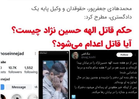الهه حسین‌نژاد قربانی چه شد؟