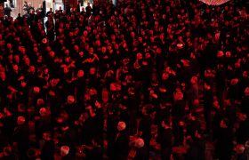 مراسم شب عاشورای حسینیه ثارالله