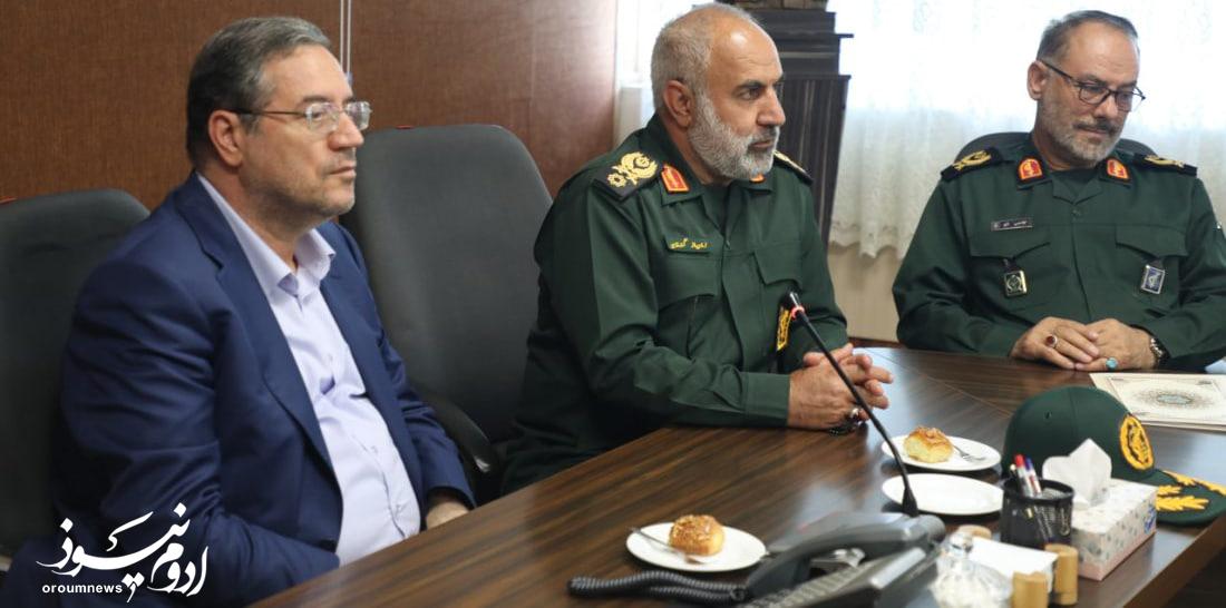 دیدار فرمانده سپاه شهدا با استاندار آذربایجان غربی