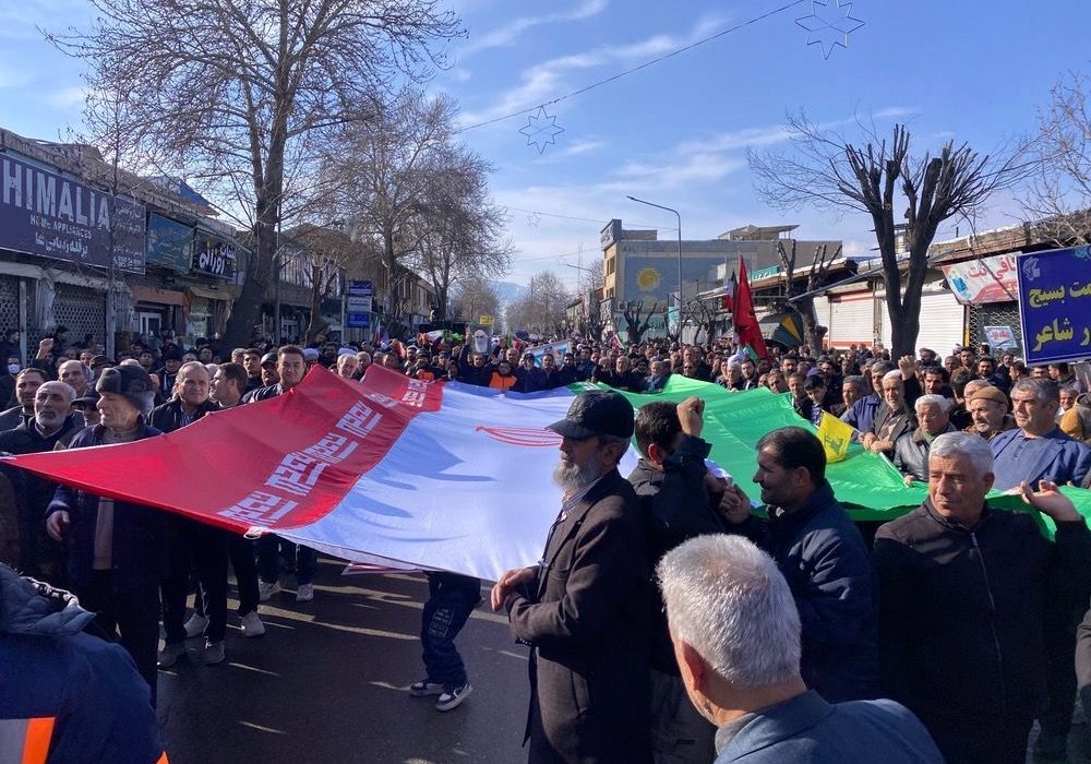 راهپیمایی مردم نقده علیه تروریست‌های مسلح