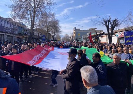 راهپیمایی مردم نقده علیه تروریست‌های مسلح