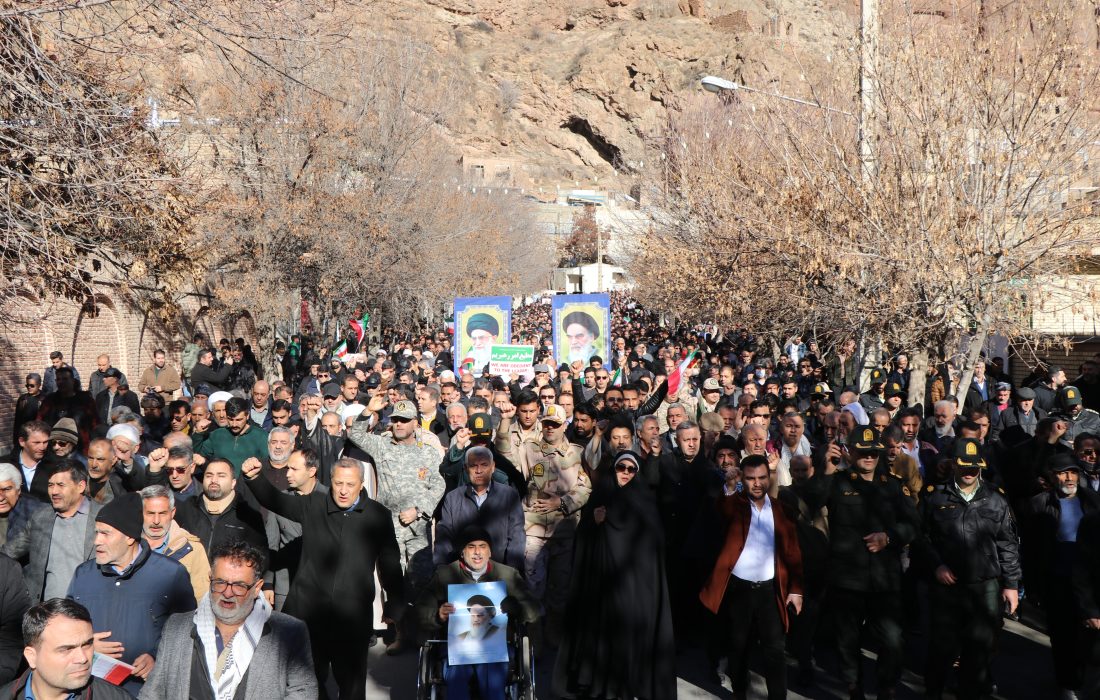 راهپیمایی محکومیت تروریسمِ صهیونی – آمریکایی در ماکو