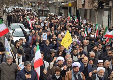 راهپیمایی نمازگزاران آذربایجان غربی ‌در خونخواهی امام شهید