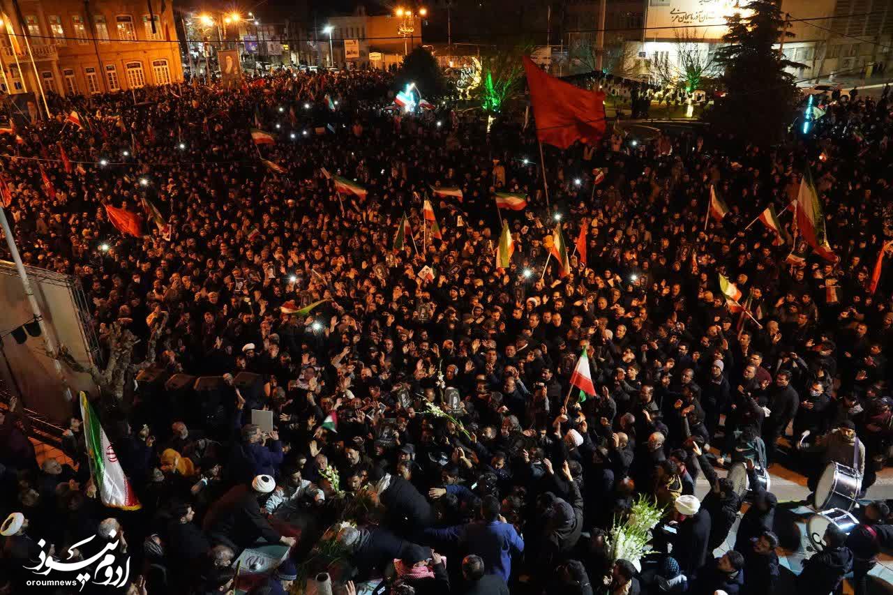 ارومیه در عزای امام شهید