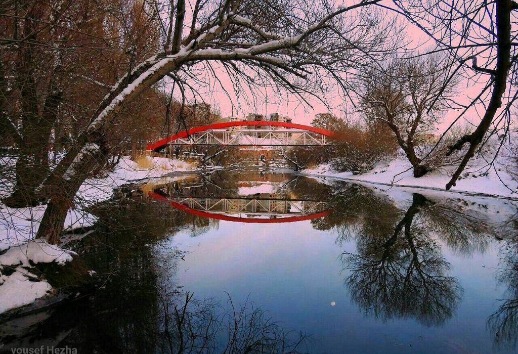 پل سرخ در مهاباد بازسازی می‌شود