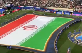 واکنش مردم به اهتزاز پرچم ایران در میادین جهانی
